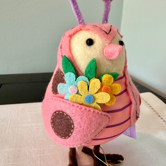 Featherly Friends Lady the Ladybug Fabric Bird - Picture 5 of 11